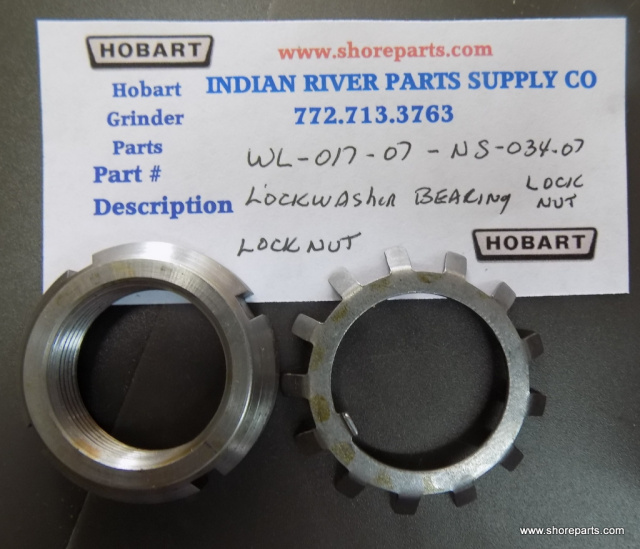 Hobart MG1532-MG2032 Mixer Grinder-Wl-017-07-NS-034-07 Lock Washer & Lock Nut Parts 25-27